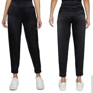 Sanctuary Satin Jogger Pants In Black Size Small
